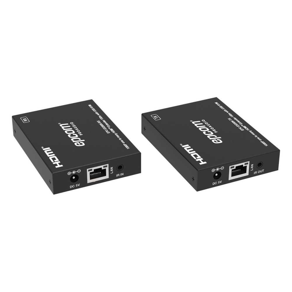 Extensor HDMI con KVM | Sobre IP | Transmisión hasta 150m | Cat5e/6 | HDCP 1.4 | 1080p | Control IR | Compatible con Switch 1G
