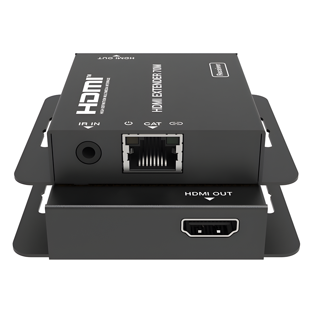 Splitter HDMI 1x4 | Extensor HDMI | 4K@30Hz 40m | 1080p@60Hz 70m | Función PoC |  4:4:4