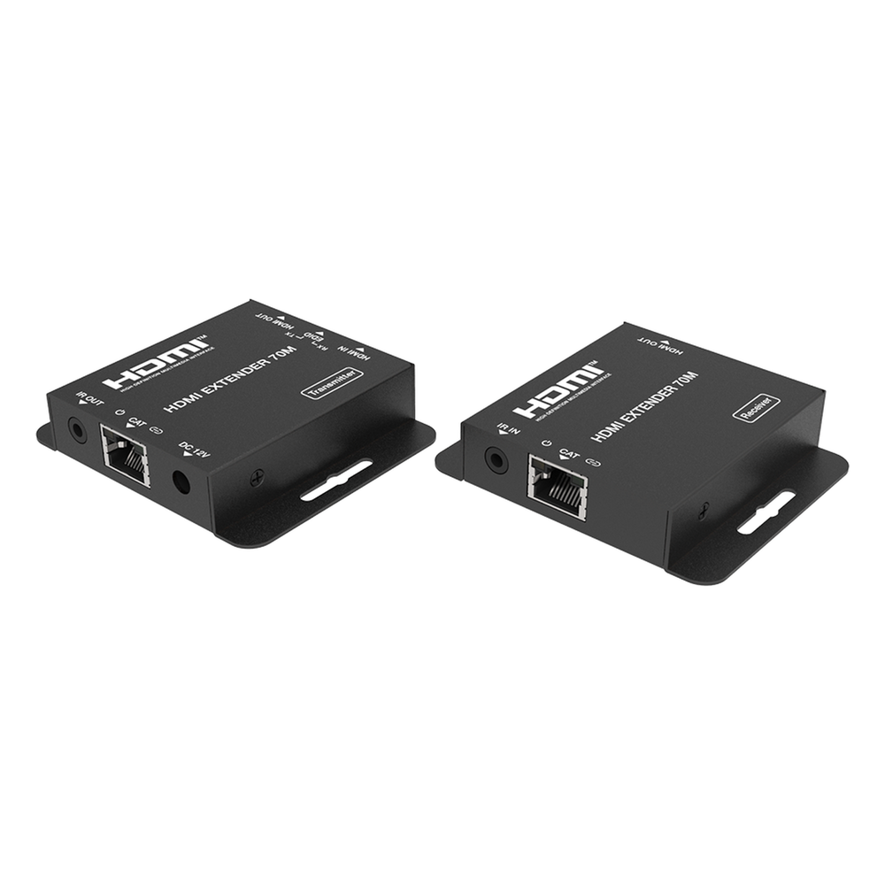 Kit Extensor HDMI | 4K2K@40m | 1080p@70m | Cat5e/Cat6 | Soporte PoC | HDMI Loop | Transmisión IR