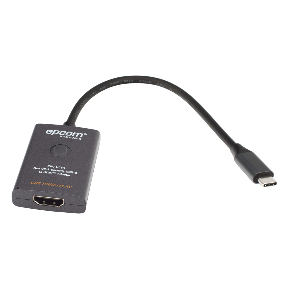Adaptador USB-C a HDMI con Seguridad de Un Clic | Resolución 4K Ultra HD 60Hz | HDMI 2.0b 18 Gbps | DP 1.2a | Silenciamiento de Video Instantáneo | Protección ESD ±8kV | Audio 7.1 Canales | Compatibilidad Universal
