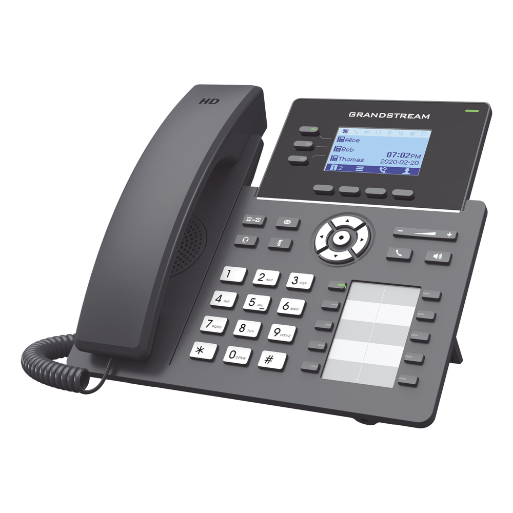 Teléfono IP Grado Operador, 3 líneas SIP con 6 cuentas, 10 botones BLF, puertos Gigabit PoE, codec Opus, IPV4/IPV6 con gestión en la nube GDMS