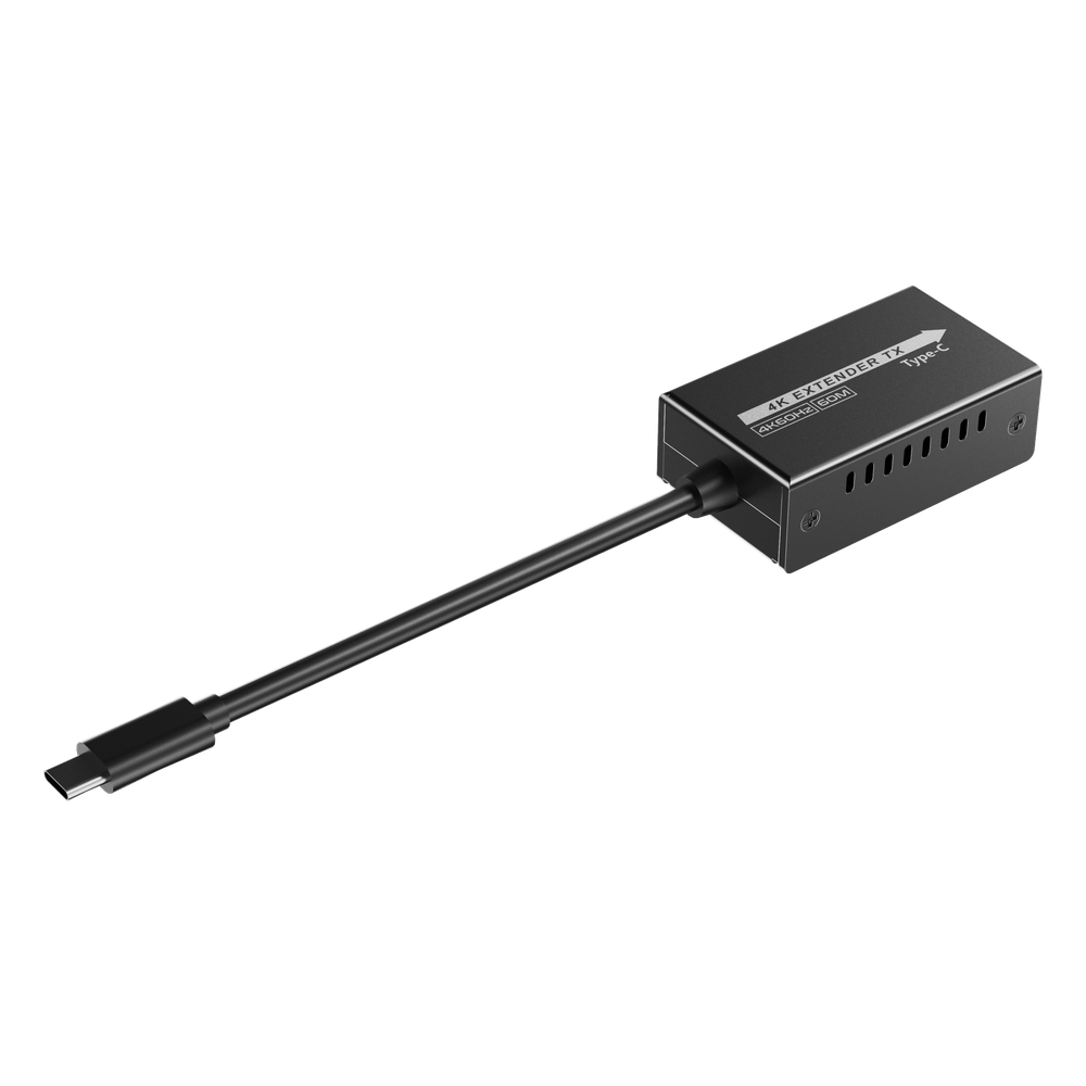 Extensor Mini 4K120Hz USB-C a HDMI | Transmisión 18 Gbps | Distancia 60m 4K@60Hz | HDR10 / HDCP 2.2 | Protección ESD ±8KV | Alimentación por Fuente de Señal