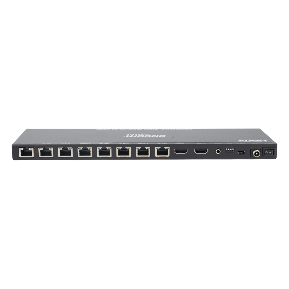 Splitter HDMI 1x8 | Extensor HDMI | 4K@30Hz 40m | 1080p@60Hz 70m | Función PoC |  4:4:4