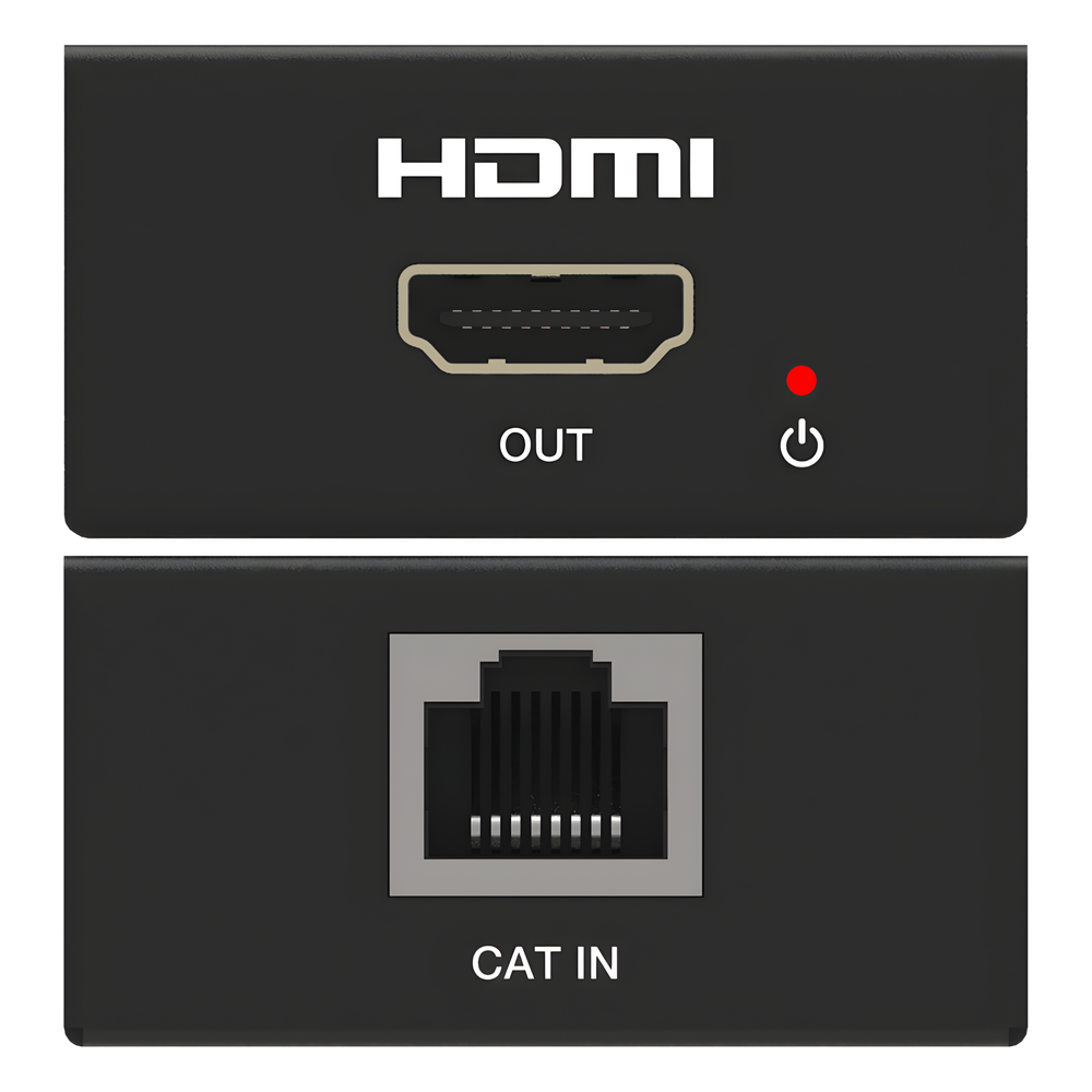 Splitter HDMI 1x2 | 4K@60Hz a 60m | 4K@30Hz a 70m | Cable Cat6 | EDID | HDCP 2.2 | Salida Loop