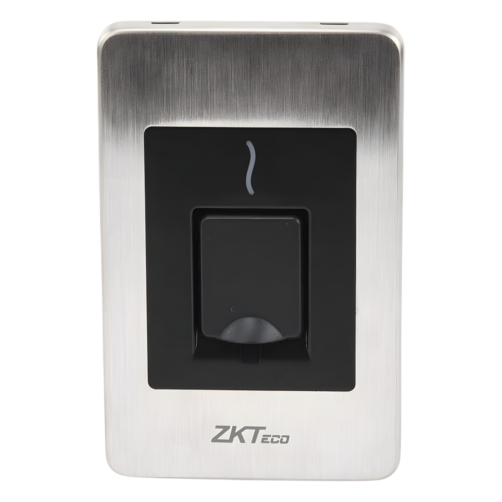 Lector Esclavo de Huella y Proximidad / RS-485 / IP65 / Acero Inoxidable / Exterior / ZKFinger VX10.0