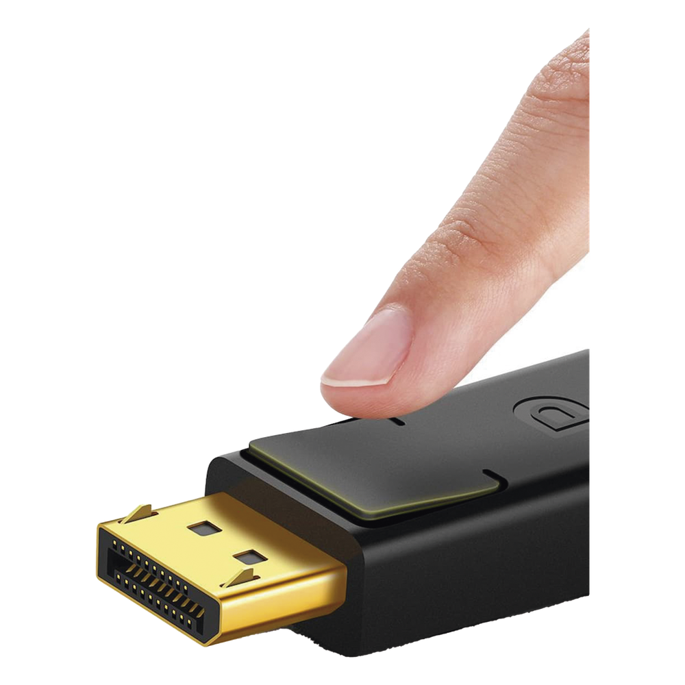 Cable DisplayPort 1.2 Macho a Macho | Longitud 5 Metros (16.40 Pies) | Versión DP1.2 | Soporta 4K@60Hz; 2K@144Hz | Soporta 3D | Color Profundo de 8 y 10 Bits | Blindaje Interno Múltiple | Cobre Estañado 28AWG | Botón de Liberac