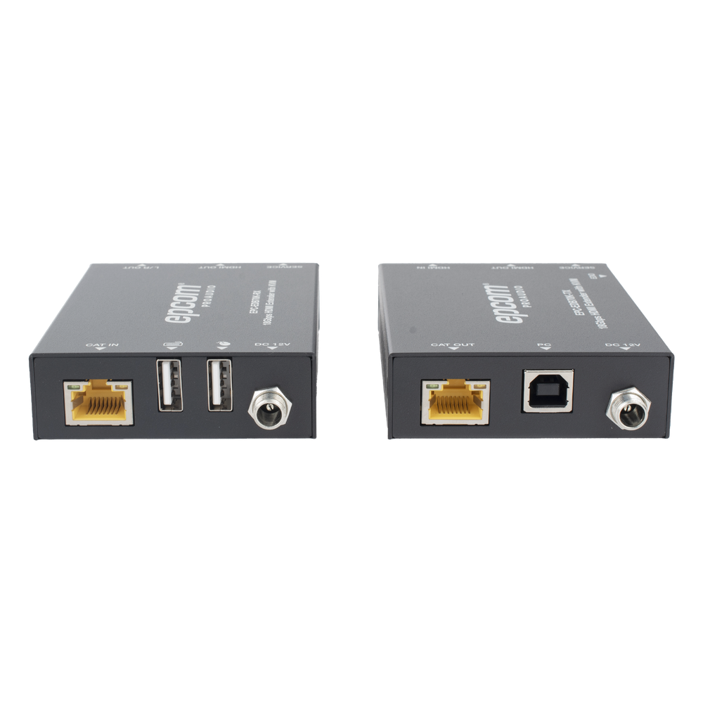 Kit Extensor HDMI con KVM | 70m | 4K2K@60Hz | 4:4:4 |  HDMI2.0b y HDCP 2.2 | Salida de Audio 3.5mm | Admite PoC | Admite USB 1.1