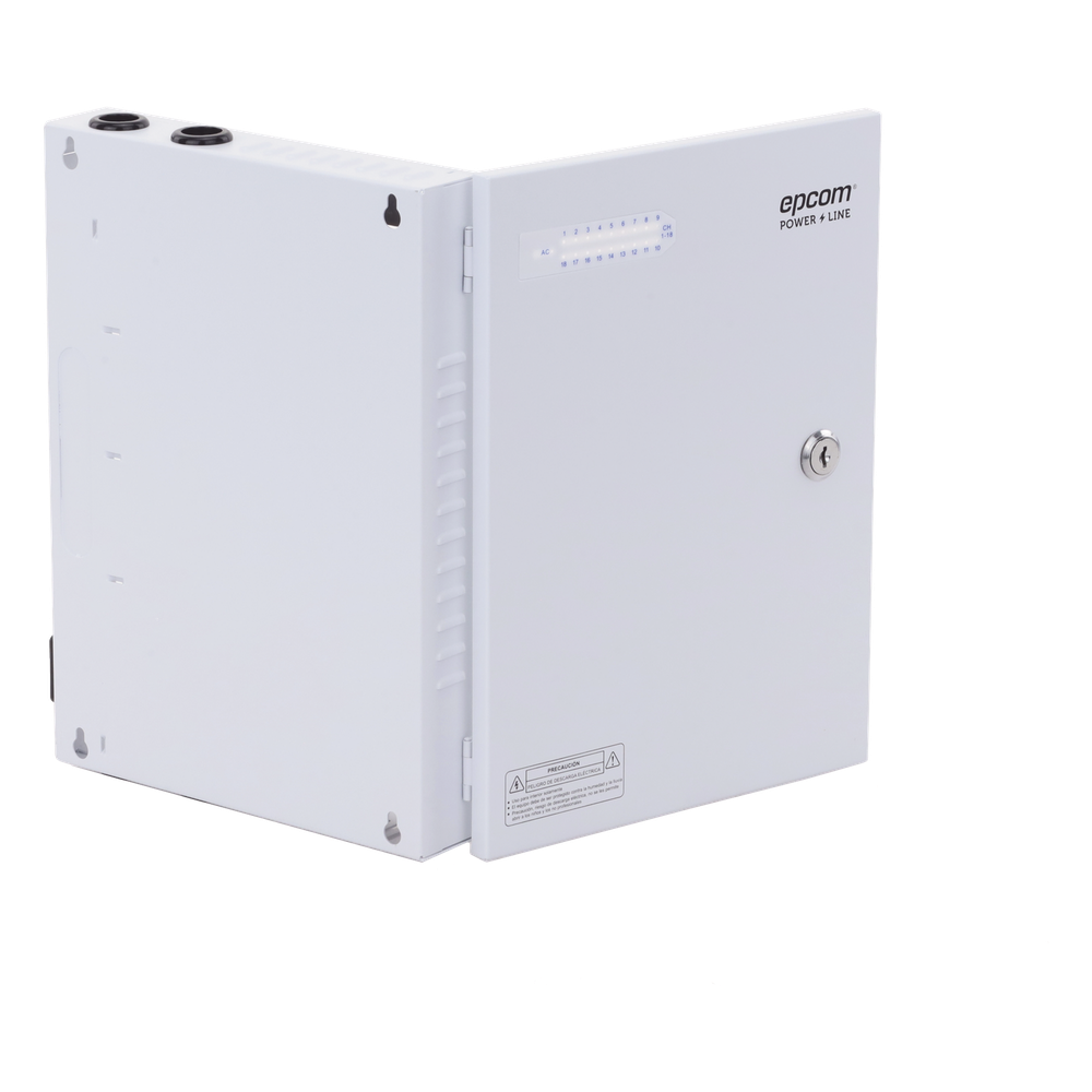 Fuente | 11-15 V | 18 canales | 20 A | Compatible con cámaras 4k | Alta tecnología en seguridad | Doble ventilador | Hasta 1.8 Amperes por Salida | Filtro de ruido por canal | Diseño de alta gama.